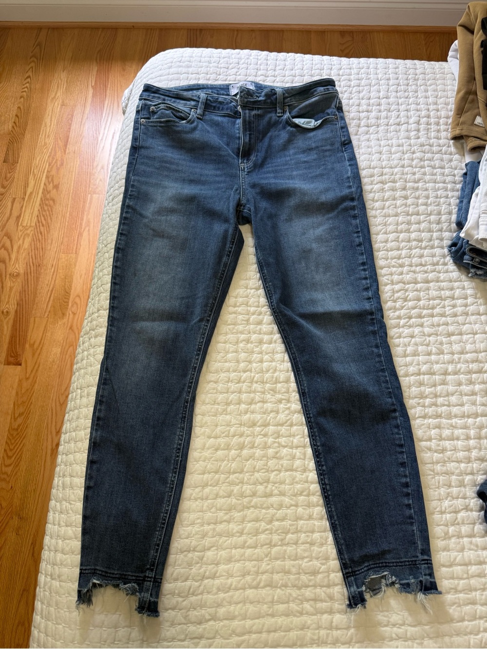 Paige Verdugo Ankle Distressed Hem Jeans